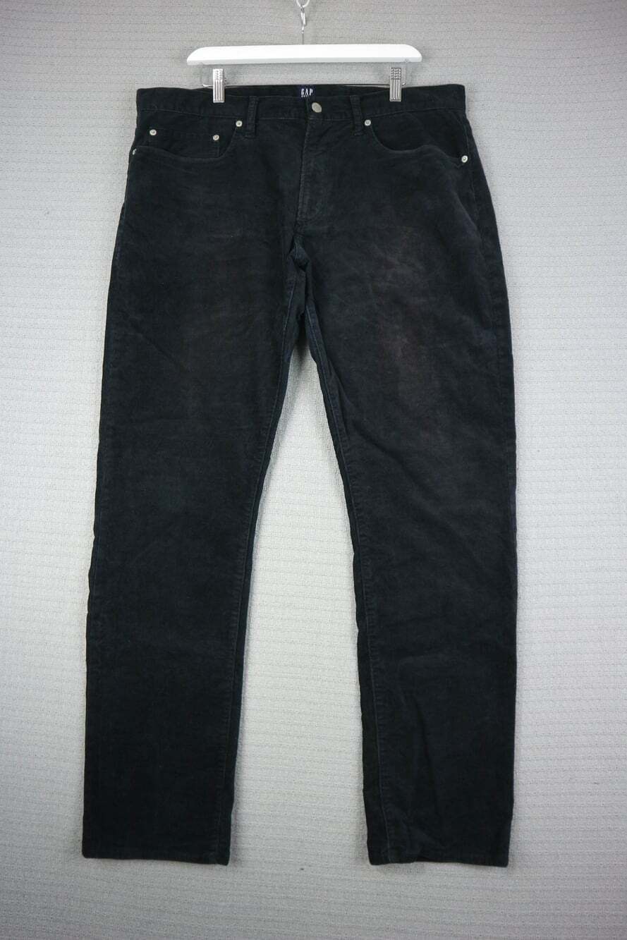 Gap Denim Men’s Black Faded Corduroy Pants size 36x32